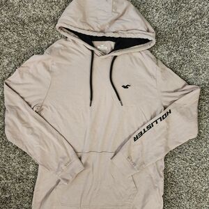 Hollister Men's Light Tan Hoodie